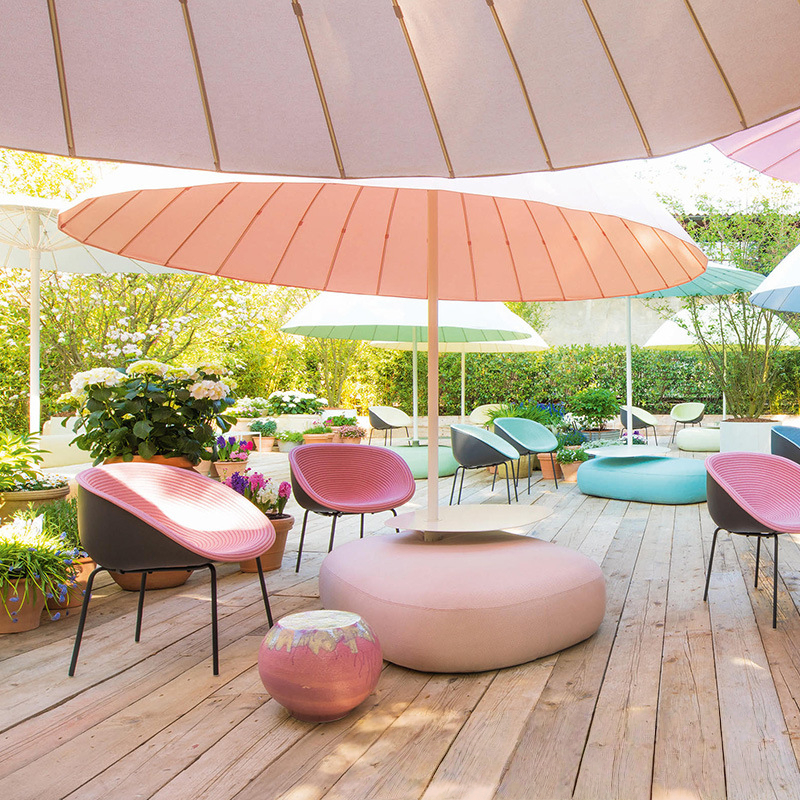 semi-circle sun umbrella